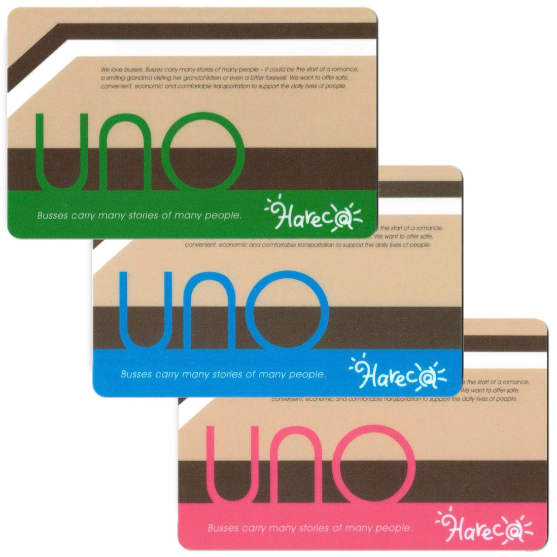 Uno Bus Hareca Special Color Set of 3 Okayama Prefecture Local Cards