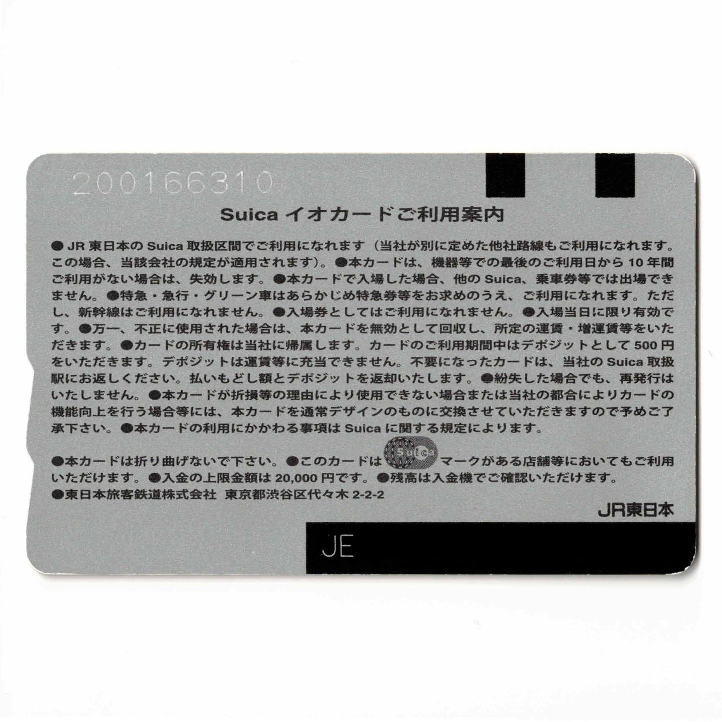 使用可能 東京駅ルネッサンスSuica（スイカ）